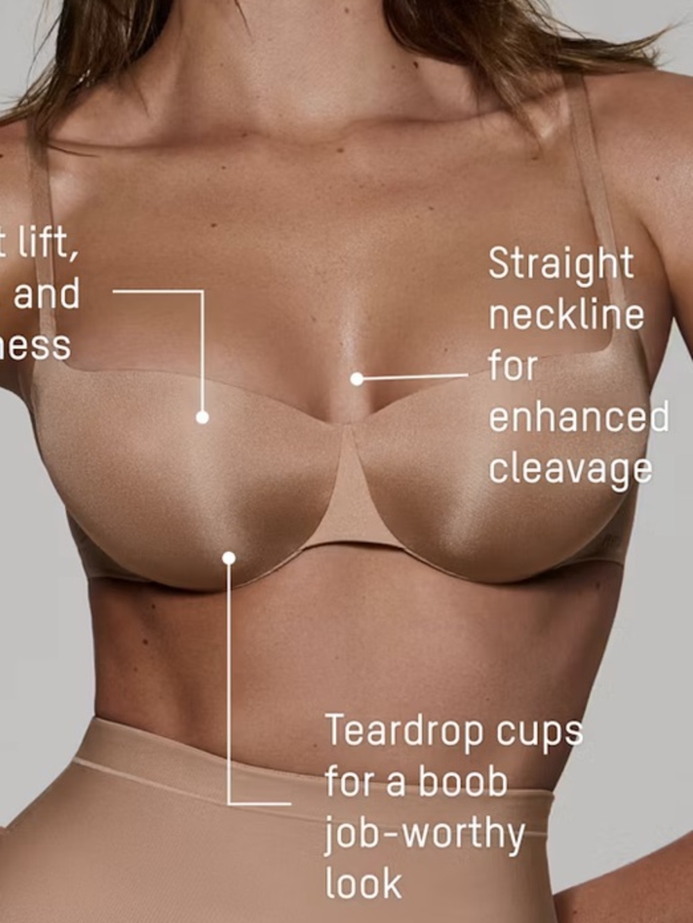 SKIMS Nude Strapless Underwire Bra